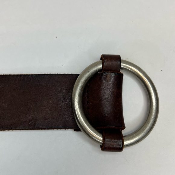 Aeropostale Womens Brown Leather Cinch Belt-40” long x 1.5” tall Sz Medium Super - Picture 4 of 7